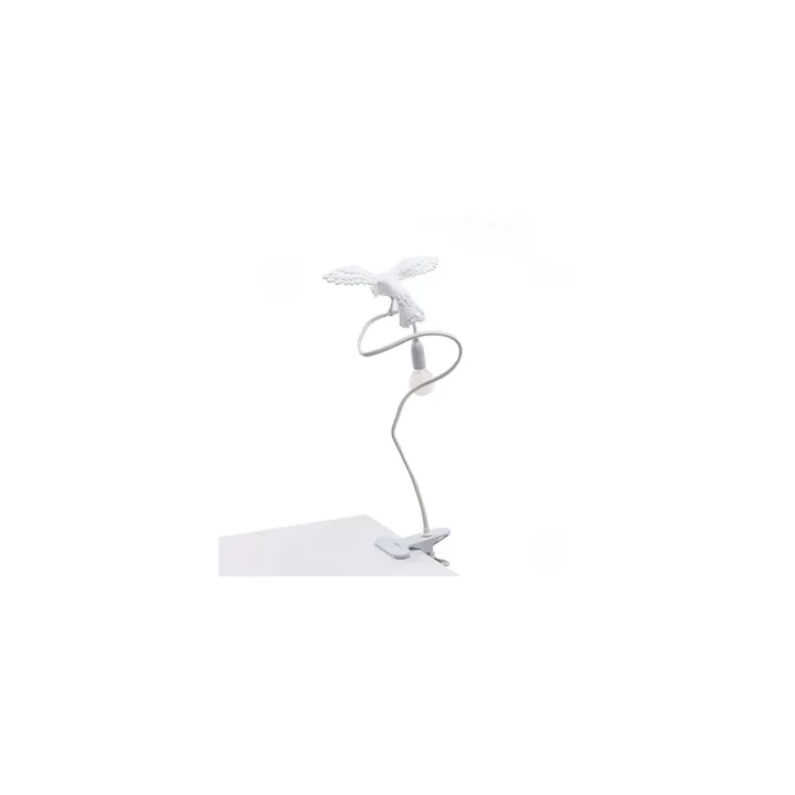 Seletti Sparrow Cruising Med Klemme Hvid – bordlampe — produktfoto