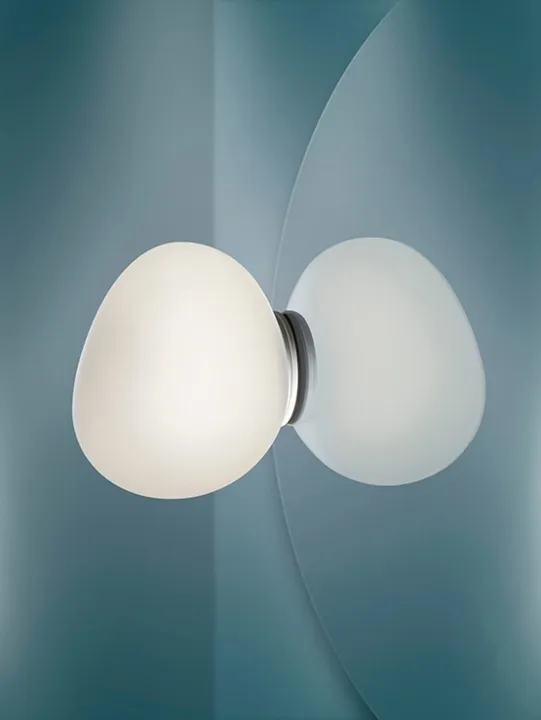 Foscarini Gregg Piccola spejllampe IP44, hvid – væglampe — produktfoto