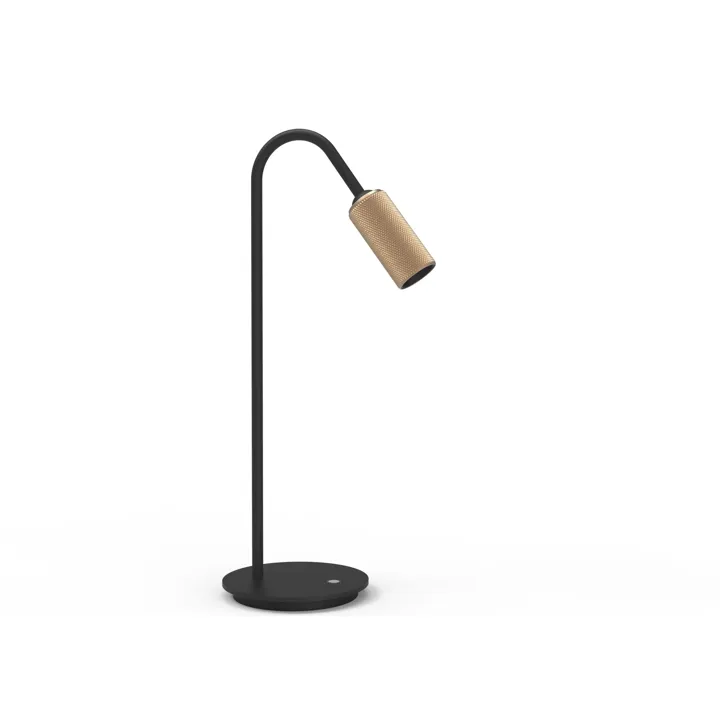 Antidark Decor T1 Sort/Messing – bordlampe — produktfoto