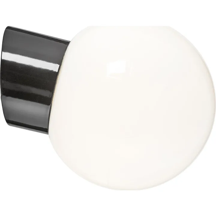 Ifö Electric Classic Glob 180 , sort – væglampe — produktfoto