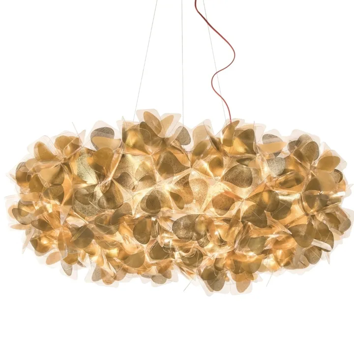 Slamp Clizia 130 Mama Non Mama Guld Rød Wire – pendel — produktfoto