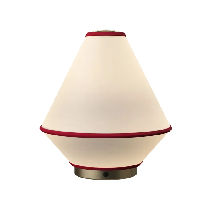 Edgeform Tafta Transportable Lampe Rød/Off-White – bordlampe — produktfoto