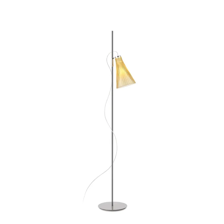 Kartell K-LUX Straw Yellow/Grå – gulvlampe — produktfoto