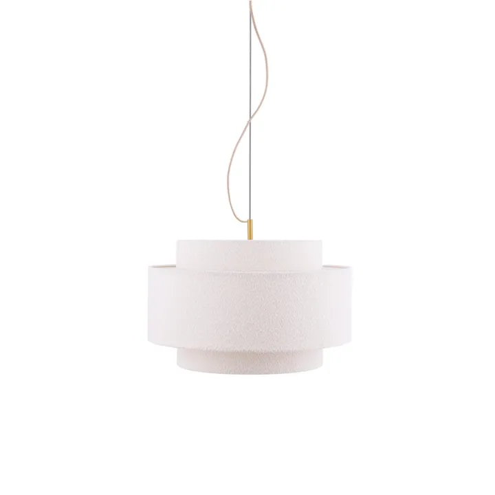 Globen Lighting Noah 50 Bouclé Hvid – pendel — produktfoto