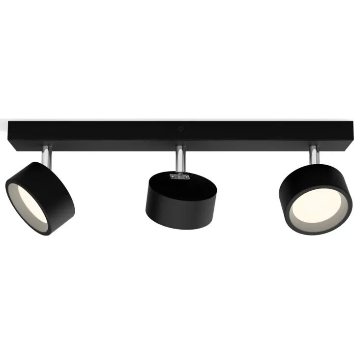 Philips Bracia , 3 spots, sort – spot — produktfoto