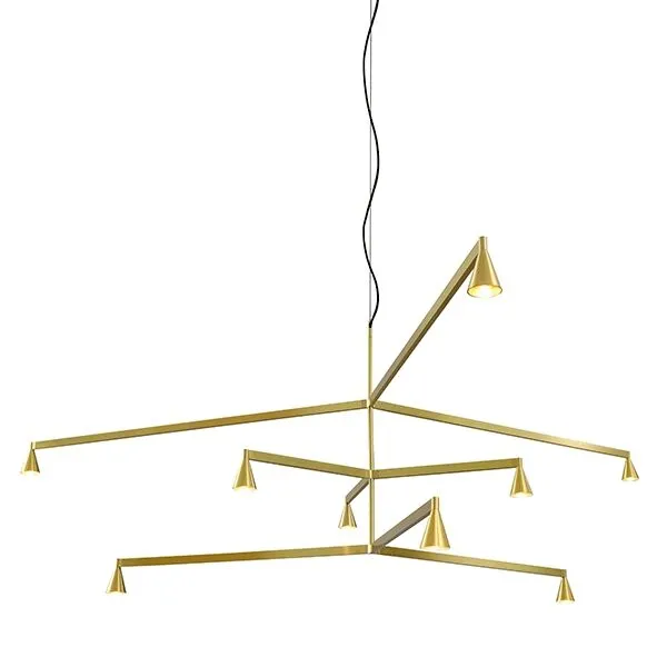 Trizo21 Trizo 21 Austere Chandelier Y 25/50/75 Messing – pendel — produktfoto