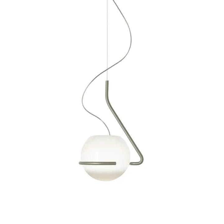 Foscarini Tonda Lille Titanium/Hvid – pendel — produktfoto