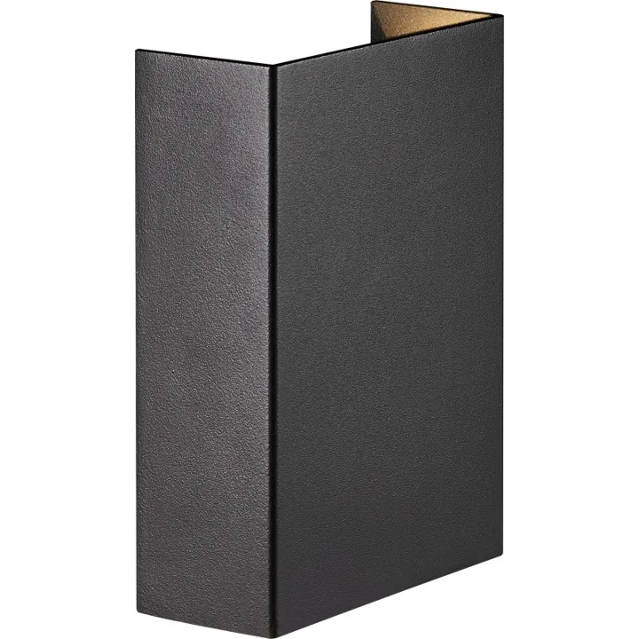 Nordlux Fold 10 udendørs , sort – udendørs væglampe — produktfoto