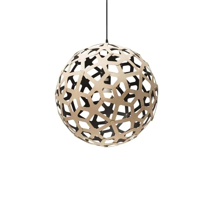 David Trubridge Coral Ø60 Bamboo / Sort – pendel — produktfoto