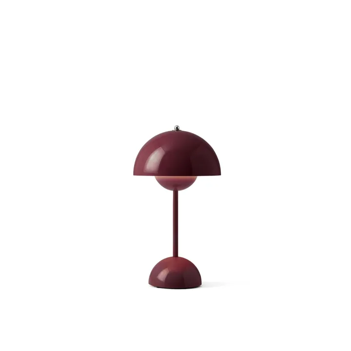 &Tradition Flowerpot VP9 Dark Plum – transportabel bordlampe — produktfoto