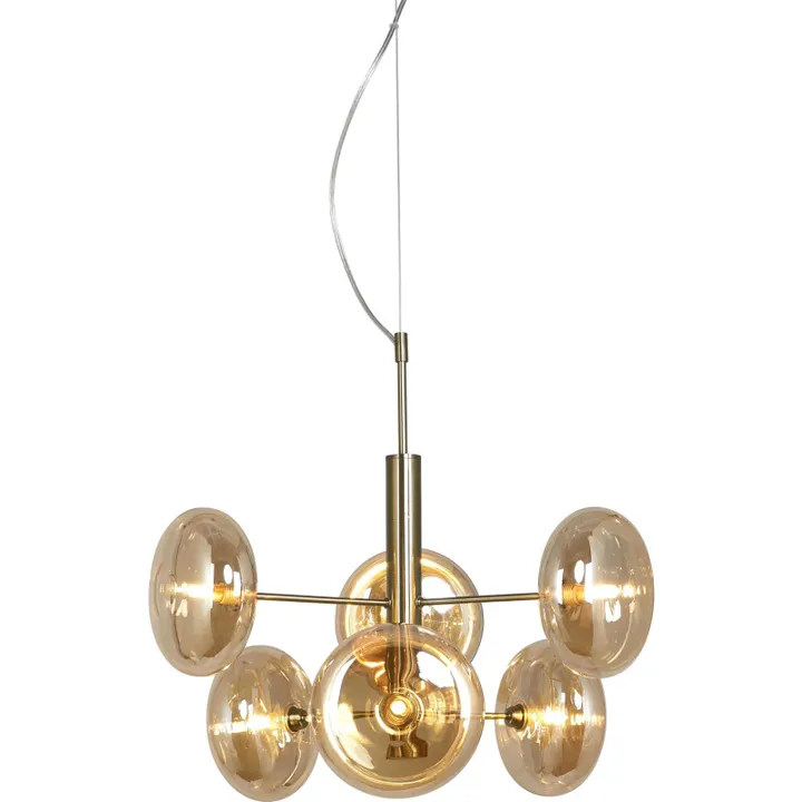 Nielsen Light Continental , antik messing – lysekrone — produktfoto