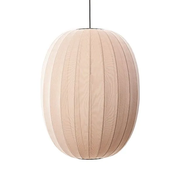 Made By Hand Knit-Wit Oval Sand Stone Ø65 – pendel — produktfoto