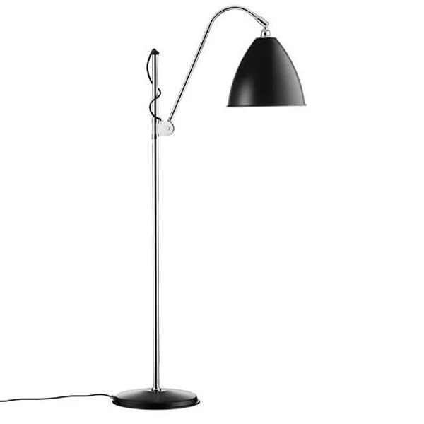 GUBI Bestlite BL3M Sort/Krom – gulvlampe — produktfoto