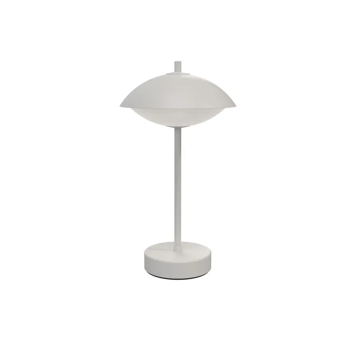 Fritz Hansen Musling Hvid – transportabel bordlampe — produktfoto
