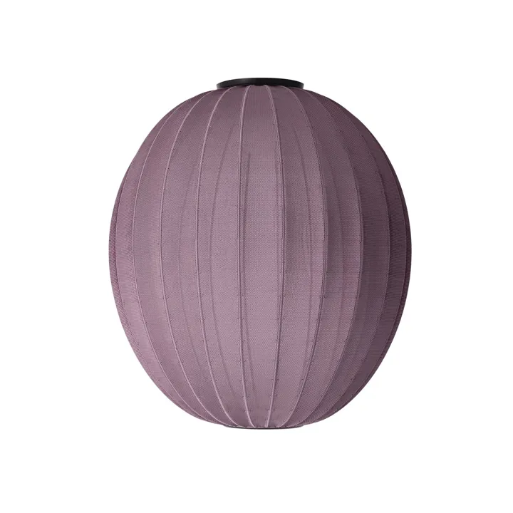 Made By Hand Knit-Wit High/Oval Ø65 Burgundy – loftlampe — produktfoto