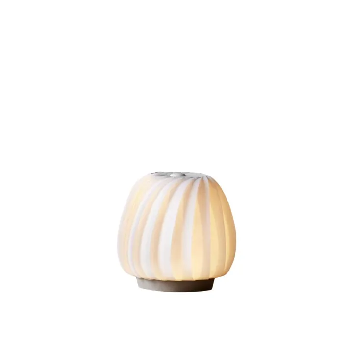 Tom Rossau ST906 Mini Hvid Coated Papir Ø18 – bordlampe — produktfoto