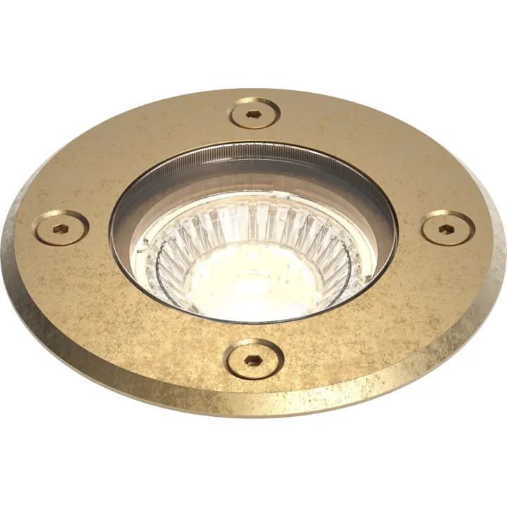 Astro Lighting Astro Gramos Coastal nedgravningsspot, messing – udendørslampe — produktfoto