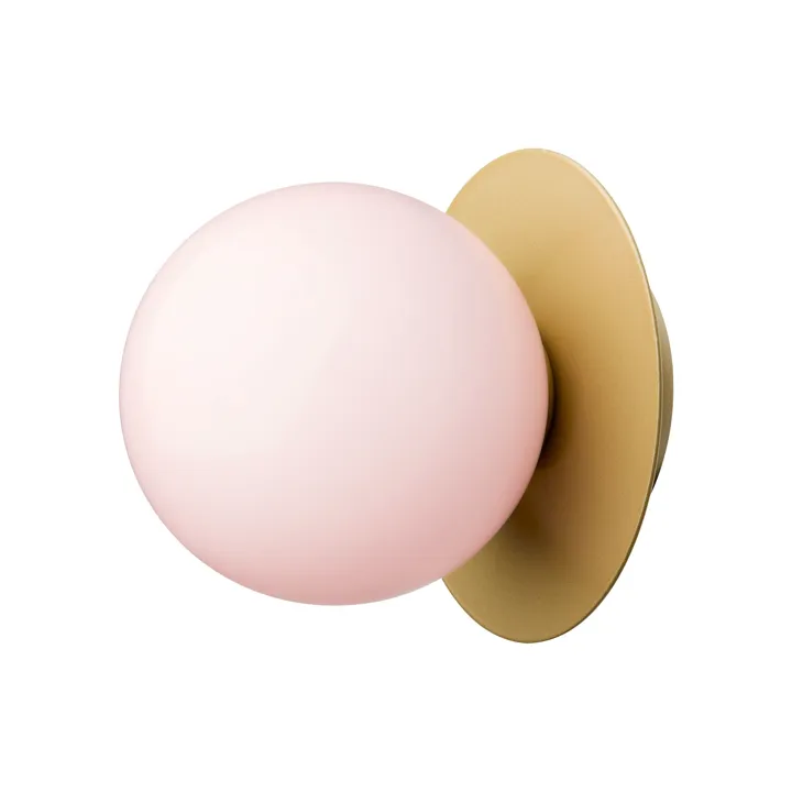 Nuura Liila 1 Væg/Loft Lampe Medium Nordic Gold/Rose IP44 – væglampe — produktfoto