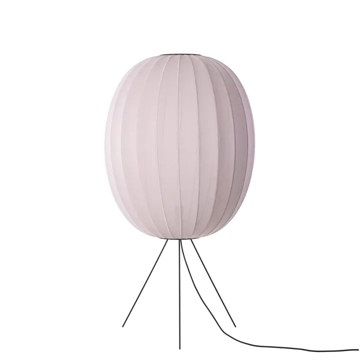 Made By Hand Knit-Wit Round Ø65 Medium Lyserød – gulvlampe — produktfoto