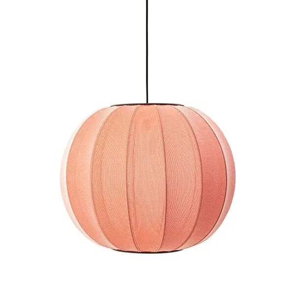Made By Hand Knit-Wit Round Coral Ø45 – pendel — produktfoto