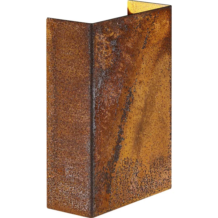 Nordlux Fold 10 udendørs , corten – udendørs væglampe — produktfoto