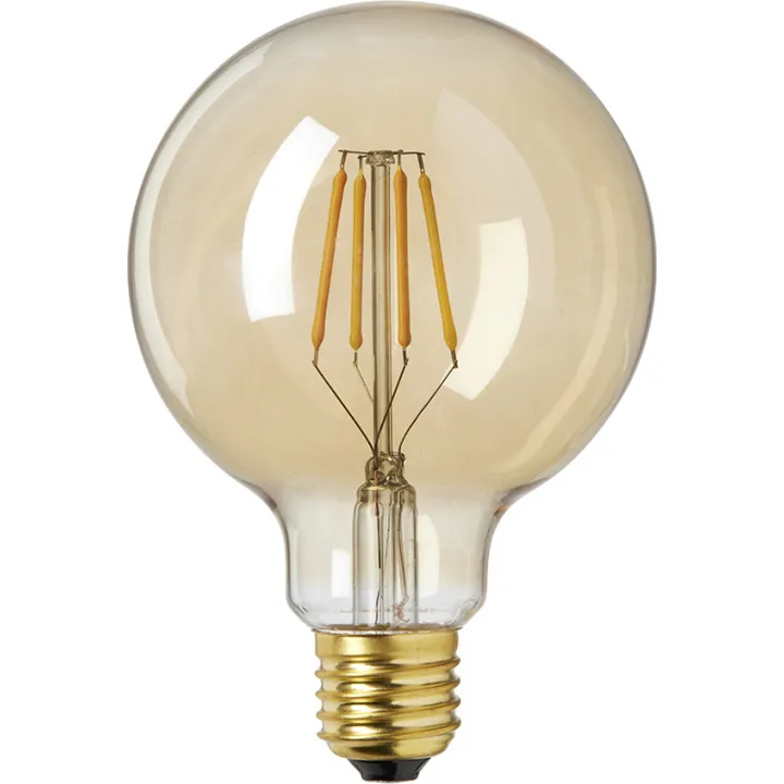 Nielsen Light E27 globepære, 2200K, 4W, Ø9,5 cm – pære — produktfoto