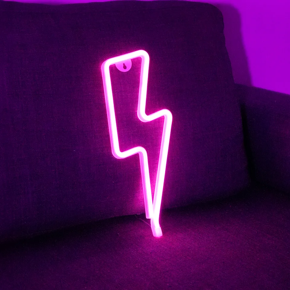 Geekd Lyn LED Neon Lampe Pink – dekorationslys — produktfoto