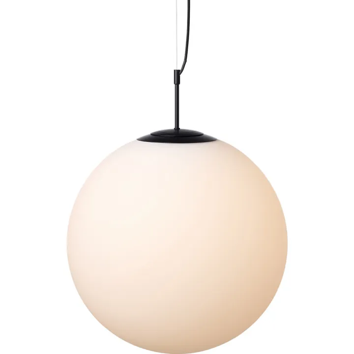 Nielsen Light Nora cafependel, opal/sort, Ø50 cm – pendel — produktfoto