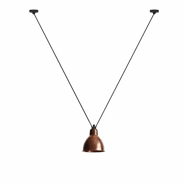 La Lampe Gras N323 Rå Kobber Round – pendel — produktfoto