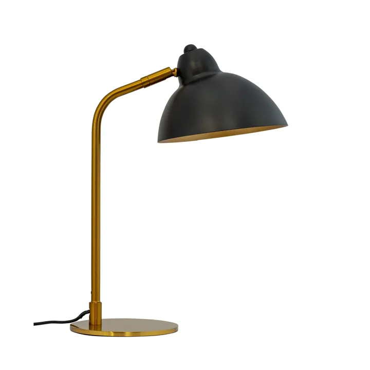 Dyberg Larsen Futura Lille Sort/Messing – bordlampe — produktfoto