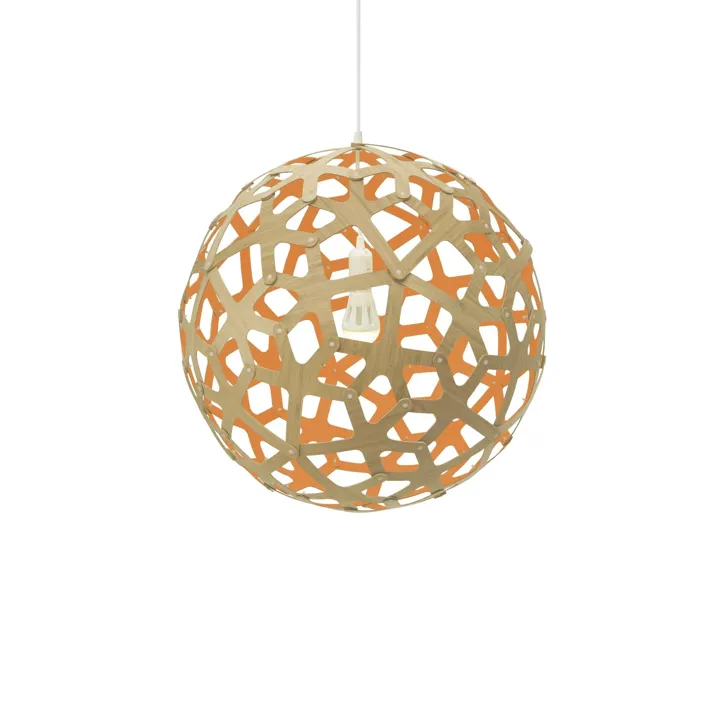David Trubridge Coral Ø80 Orange – pendel — produktfoto