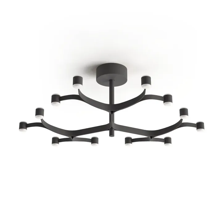 Stilnovo Fronda Ø83 Black 9005 – loftlampe — produktfoto