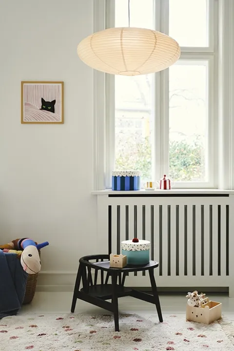 Nordlux Villo rispapir 60, beige – pendel — produktfoto
