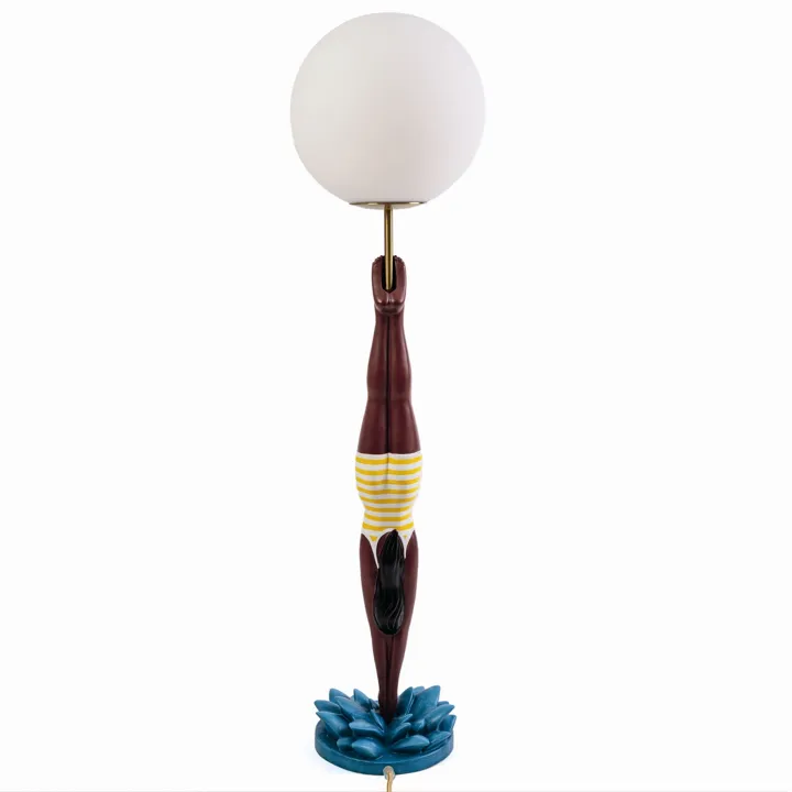 Seletti Lady Diver Gul/Multifarvet – bordlampe — produktfoto