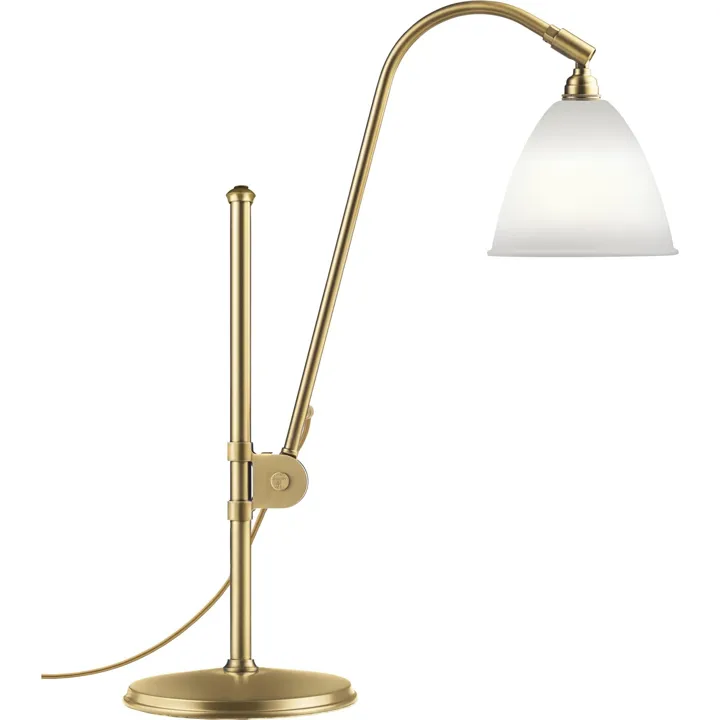 GUBI Bestlite BL1 Messing/Porcelæn – bordlampe — produktfoto