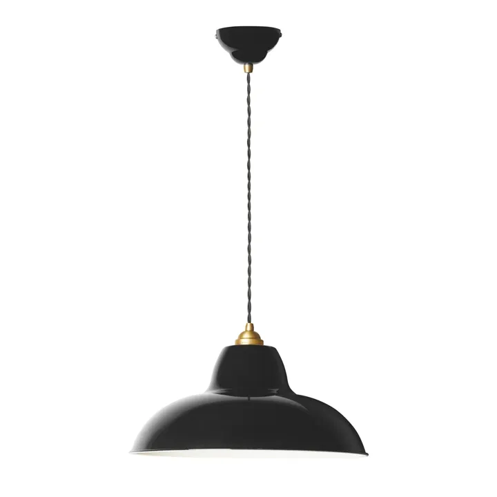 Anglepoise Original 1227 Messing Midi Wide Jet Black – pendel — produktfoto