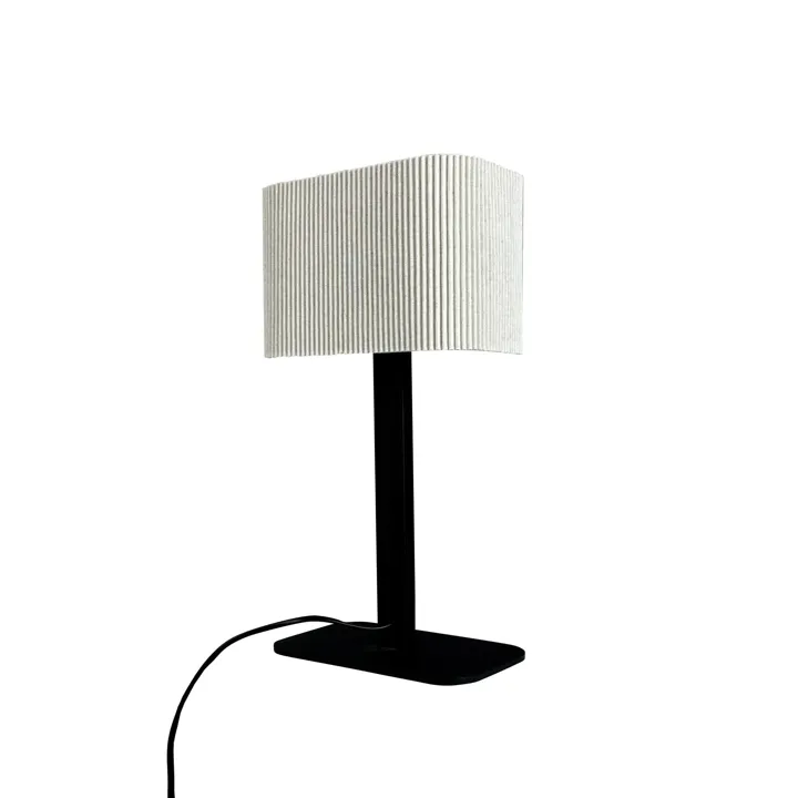 Dyberg Larsen Calix Natur/Sort – bordlampe — produktfoto