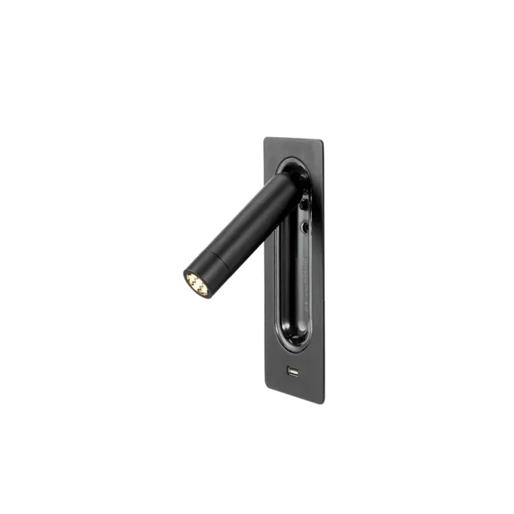 Marset Ledtube Med USB Sort – væglampe — produktfoto