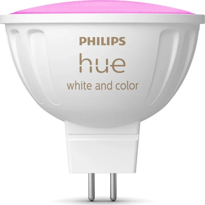 Philips Hue White Color Ambiance MR16 spotpære, 2200K-6500K, 6,3W – pære — produktfoto