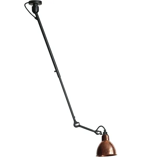 La Lampe Gras N302 Mat Sort/Rå Kobber/Hvid – loftlampe — produktfoto