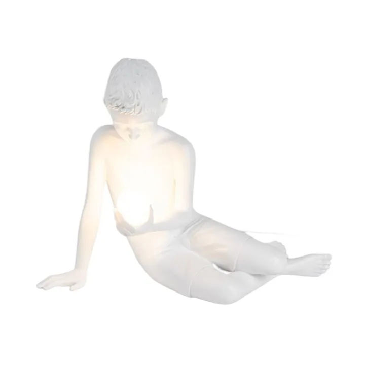Seletti Inner Glow Mini Boy Hvid – bordlampe — produktfoto