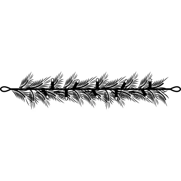 Sirius Tech-Line Garland granguirlande, 200 farveskiftende lys, 2 meter – dekorationslys — produktfoto