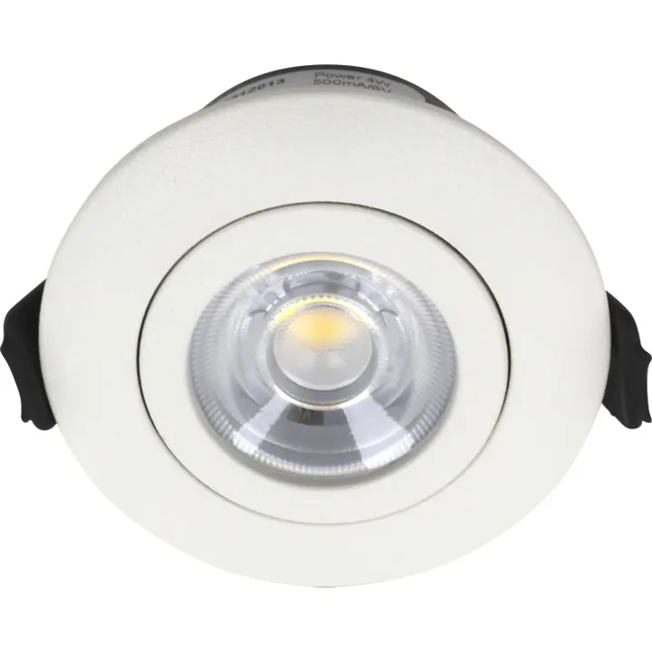 Nordtronic Low Profile Flexible G2 indbygningsspot, Ø7,5 cm, hvid, 3000K – indbygningsspot — produktfoto