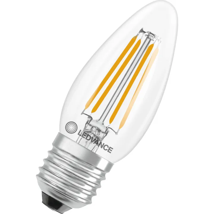 Ledvance Classic E27 kertepære, 2700K, 3,4W – pære — produktfoto