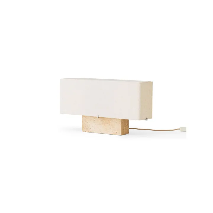 Audo Copenhagen Nonna H30 Travertin/Sand – bordlampe — produktfoto