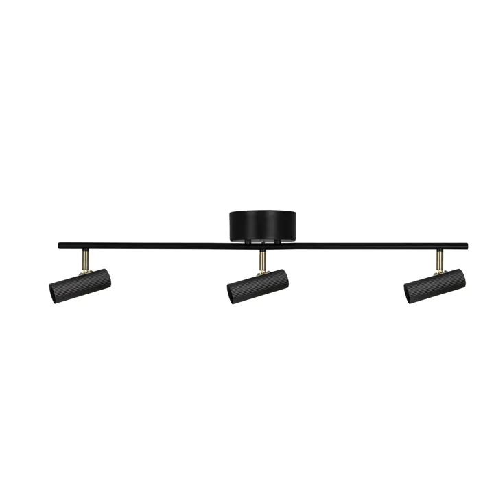 Globen Lighting Hubble 3 Long Sort – loftlampe — produktfoto