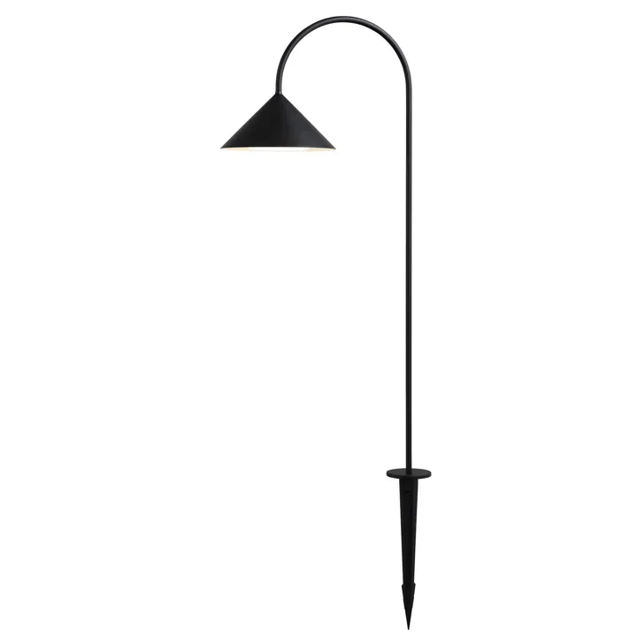 Frandsen Grasp Med Spyd Mat Sort – udendørslampe — produktfoto
