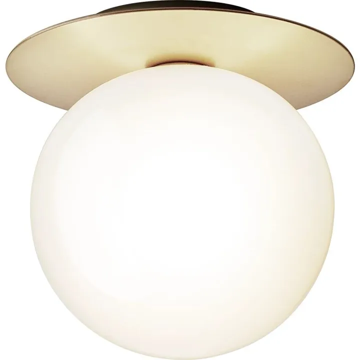 Nuura Liila 1 Væg/ Guld & Opal Glas Stor – væglampe — produktfoto