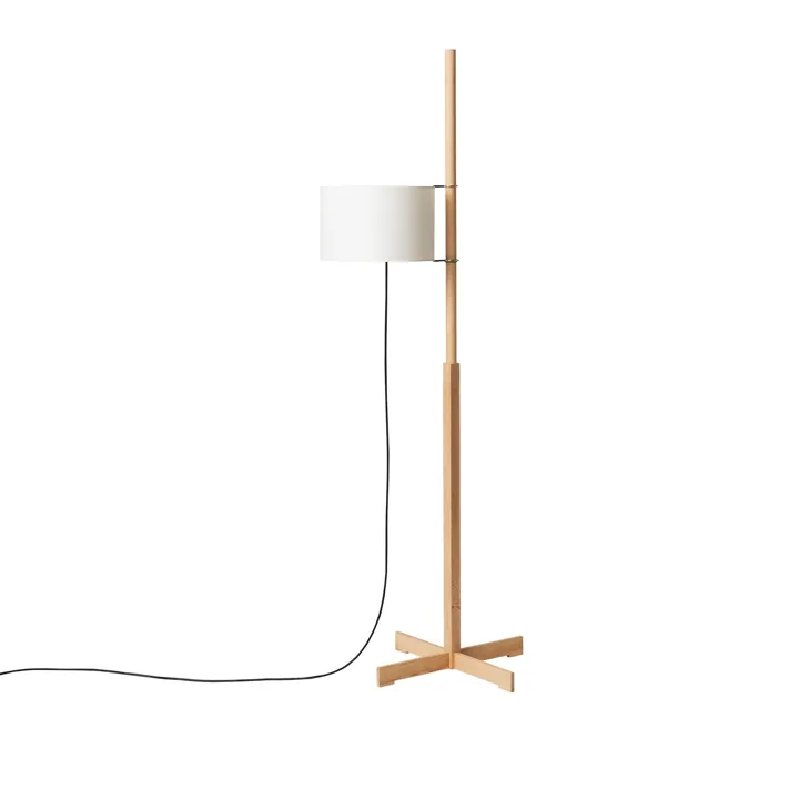 Santa & Cole TMM Hvid Bøg – gulvlampe — produktfoto