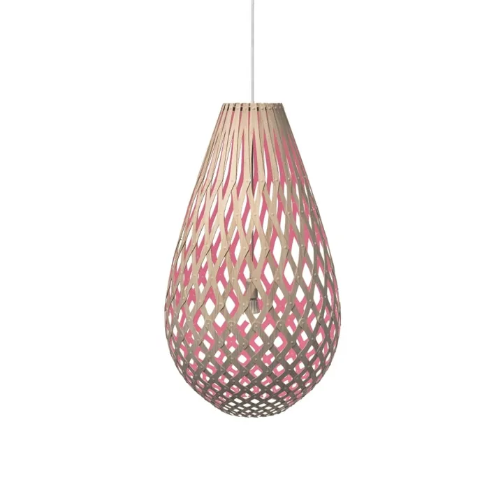 David Trubridge Koura H120 Bambus/Pink – pendel — produktfoto